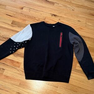 adidas Black and Gray Crewneck sweatshirt